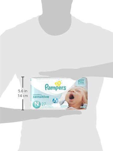 Baibi Wise Pampers Swaddlers Sensitive Newborn Diapers Size 0, 27 Count