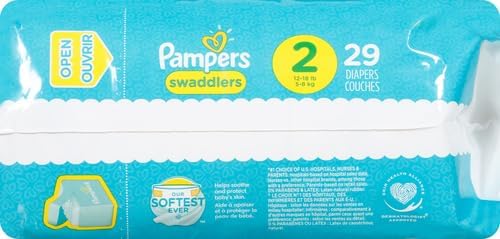 Baibi Wise Pampers Swaddlers Diapers - Size 2, 29 Count, Ultra Soft Disposable Baby Diapers (Pack of 2)