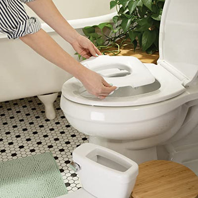 Baibi Wise Summer Infant by Ingenuity My Size Potty Pro in White, Toddler Potty Training Toilet, Lifelike Flushing Sound, for Ages 18 Months+, Up to 50 Pounds