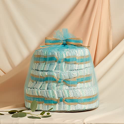 BAIBI WISE The Honest Company Diaper Cake | Clean Conscious Diapers, Baby Personal Care, Plant-Based Wipes | Above it All | Regular, Size 1 (8-14 lbs), 35 Count