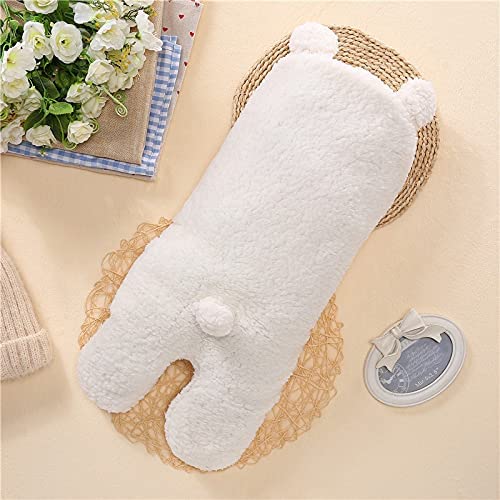 BAIBI WISE Baby Swaddle Blanket Boys Girls Cute Bear Plush Essential Receiving Blanket Ultra-Soft Newborn Registry Sleeping Wraps for Infant 0-6 Months - White