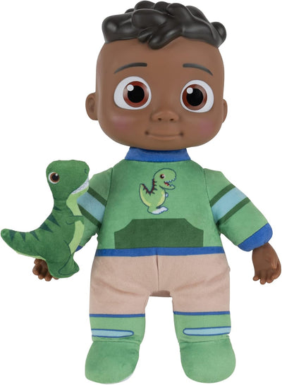 Baibi Wise by CoComelon My Friend Cody with Dinosaur Plush - Plays ‘Cody’s Special Dinosaur Day’ Song Clips - Press Tummy for Music and Phrases - Toys for Preschoolers