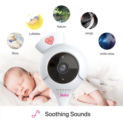 Baibi Wise Baby Breathing Monitor - with Camera and Audio, Tracking Baby's Breathing, Sleeping, Movement. i2 Wi-Fi Video Baby Monitor, Contactless, Work with Smartphone.