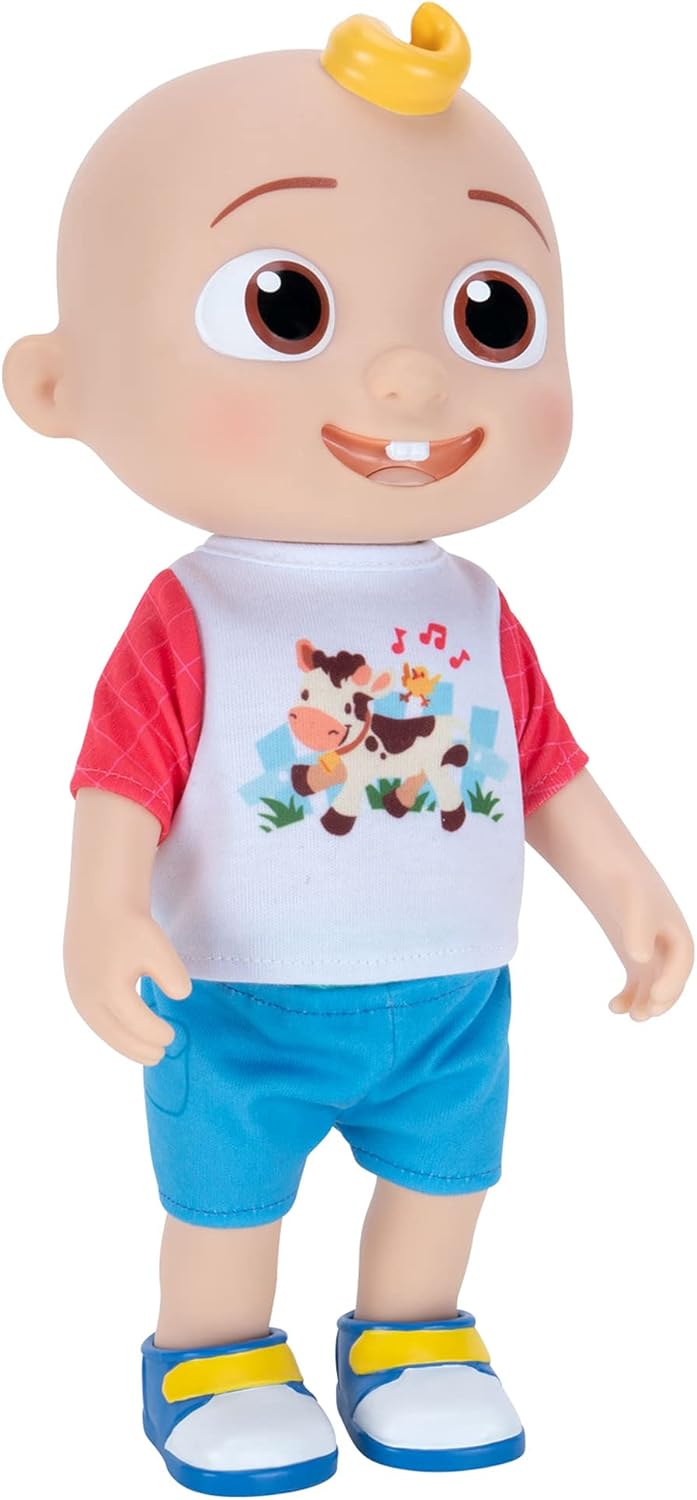 BAIBI WISE by CoComelon Deluxe Interactive JJ Doll - Includes JJ, Shirt, Shorts, Pair of Shoes, Bowl of Peas, Spoon- Toys for Preschoolers - Amazon Exclusive