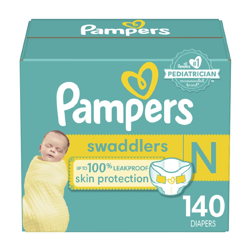 BAIBI WISE Pampers Baby Diapers - Swaddlers - To  Size-8 Multiple Count, Ultra Absorbent Disposable Infant Diaper