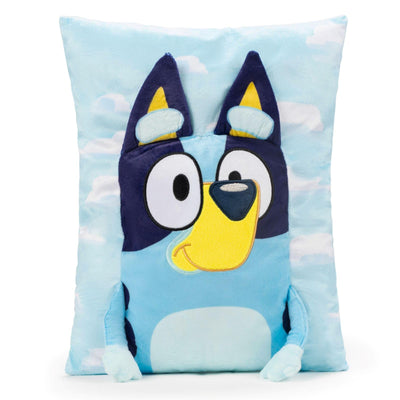 Baibi Wise Jay Franco by CoComelon JJ 3D Snuggle Plush Pillow - Super Soft Blue Pillow - Measures 15 Inches