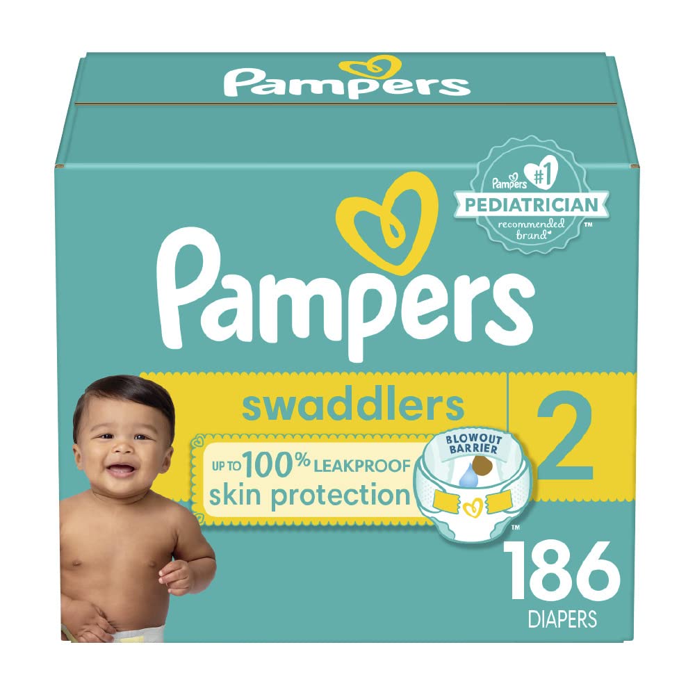 BAIBI WISE Pampers Baby Diapers - Swaddlers - To  Size-8 Multiple Count, Ultra Absorbent Disposable Infant Diaper