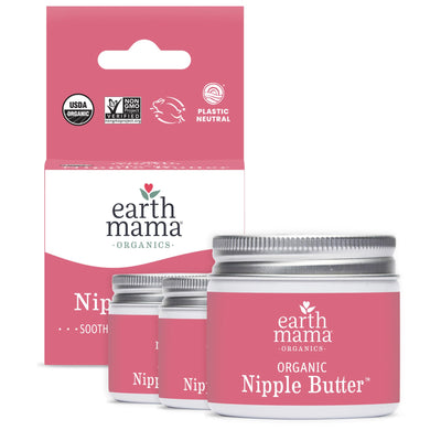 BAIBI WISE Organic Nipple Butter™ | Nipple Cream Safe for Breastfeeding | Postpartum Essentials for Nursing | Non Lanolin Nipple Cream, 2-Fluid Ounce