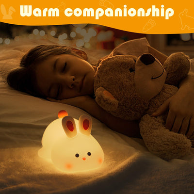 BAIBI WISE Cute Panda Night Light, LED Squishy Night Light, Food Grade Silicone, Rechargeable Nursery Nightlight with 3 Level Dimmable Bedside Touch Lamp for Room Decor, Funny Gifts for Boys Girls