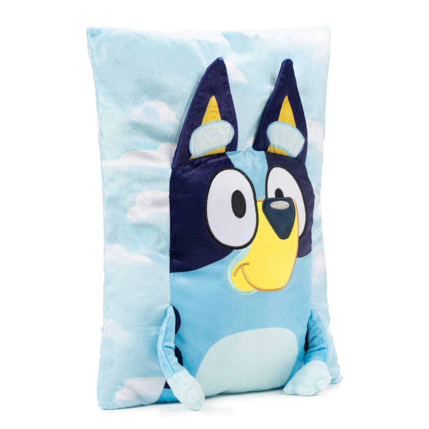 Baibi Wise Jay Franco by CoComelon JJ 3D Snuggle Plush Pillow - Super Soft Blue Pillow - Measures 15 Inches