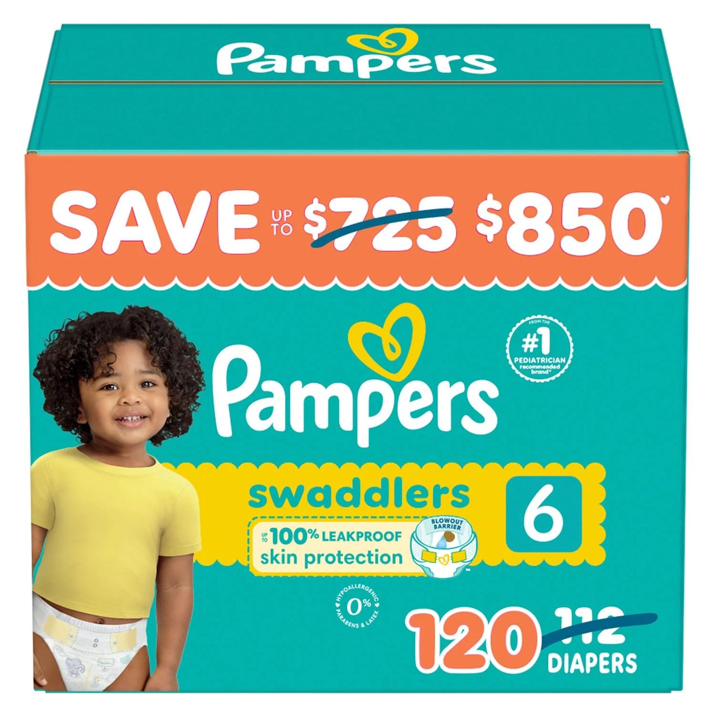 BAIBI WISE Pampers Baby Diapers - Swaddlers - To  Size-8 Multiple Count, Ultra Absorbent Disposable Infant Diaper