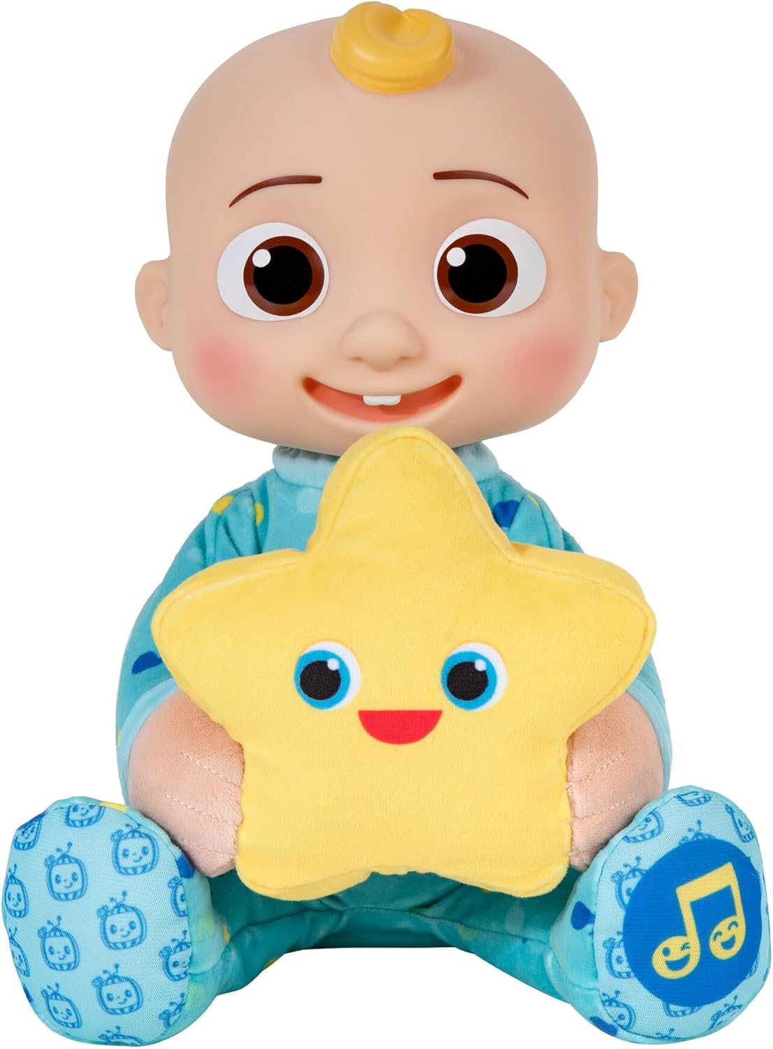 Baibi Wise by CoComelon Peek-A-Boo JJ 10” Feature Plush - Featuring Favorite Song, Phrases, and Sounds - Play Peek-A-Boo with JJ - Toys for Preschool and Kids - Amazon Exclusive