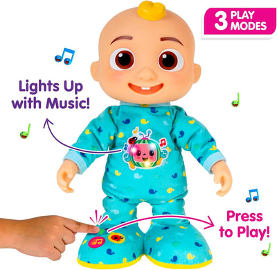 BAIBI WISE by CoComelon Dancing JJ Feature Doll - Learn to Dance with Lights, Sounds, Songs, Freeze Dance, and More Move Groove 14” Toys for Babies, Toddlers, Preschoolers