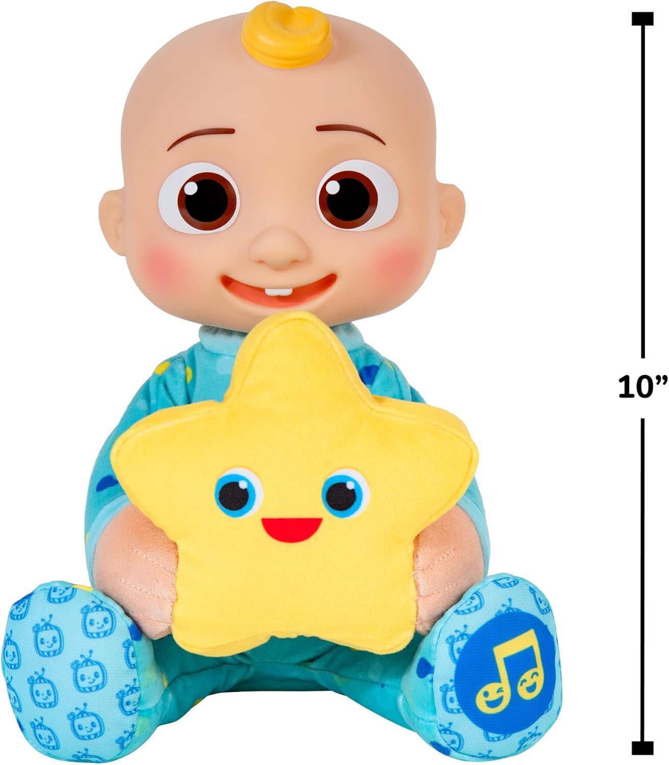 Baibi Wise by CoComelon Peek-A-Boo JJ 10” Feature Plush - Featuring Favorite Song, Phrases, and Sounds - Play Peek-A-Boo with JJ - Toys for Preschool and Kids - Amazon Exclusive