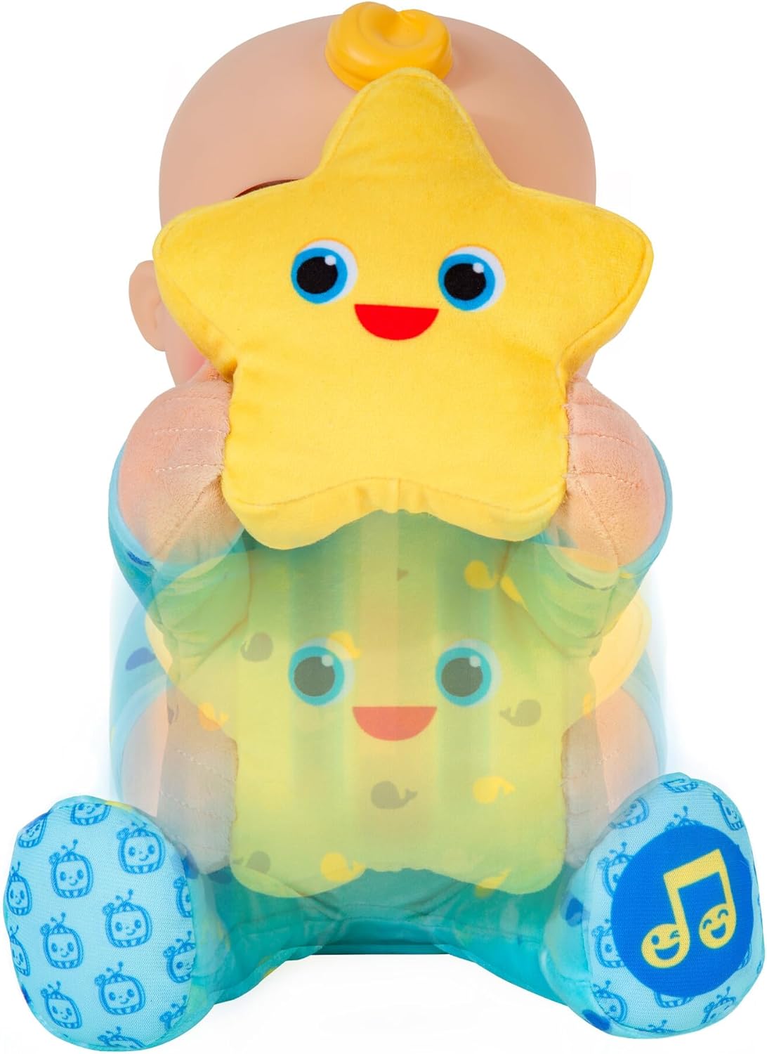 Baibi Wise by CoComelon Peek-A-Boo JJ 10” Feature Plush - Featuring Favorite Song, Phrases, and Sounds - Play Peek-A-Boo with JJ - Toys for Preschool and Kids - Amazon Exclusive