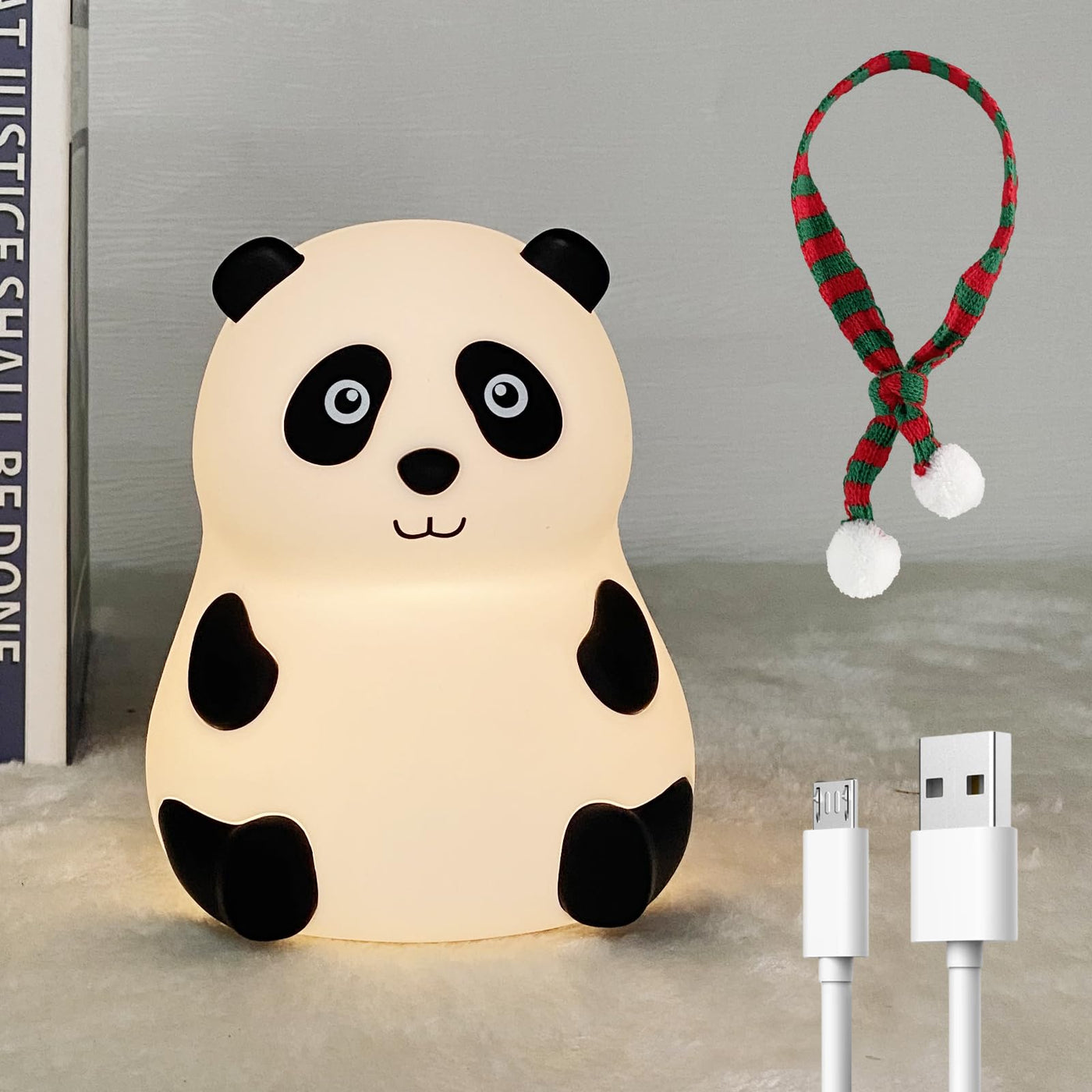 BAIBI WISE Night Light for Kids,Cute Silicone Nursery Slug Lamp for Baby and Toddler,Animal NightLight for Boys and Girls,Fun Squishy Night Lamp for Bedroom,Kawaii Bedside Lamp for Kids Room