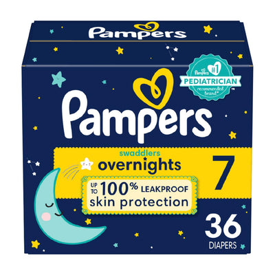 Baibi Wise Pampers Overnight Diapers - Swaddlers Overnights - Size 6, 72 Count, Disposable Baby Diaper, Night Time Leak and Skin Protection