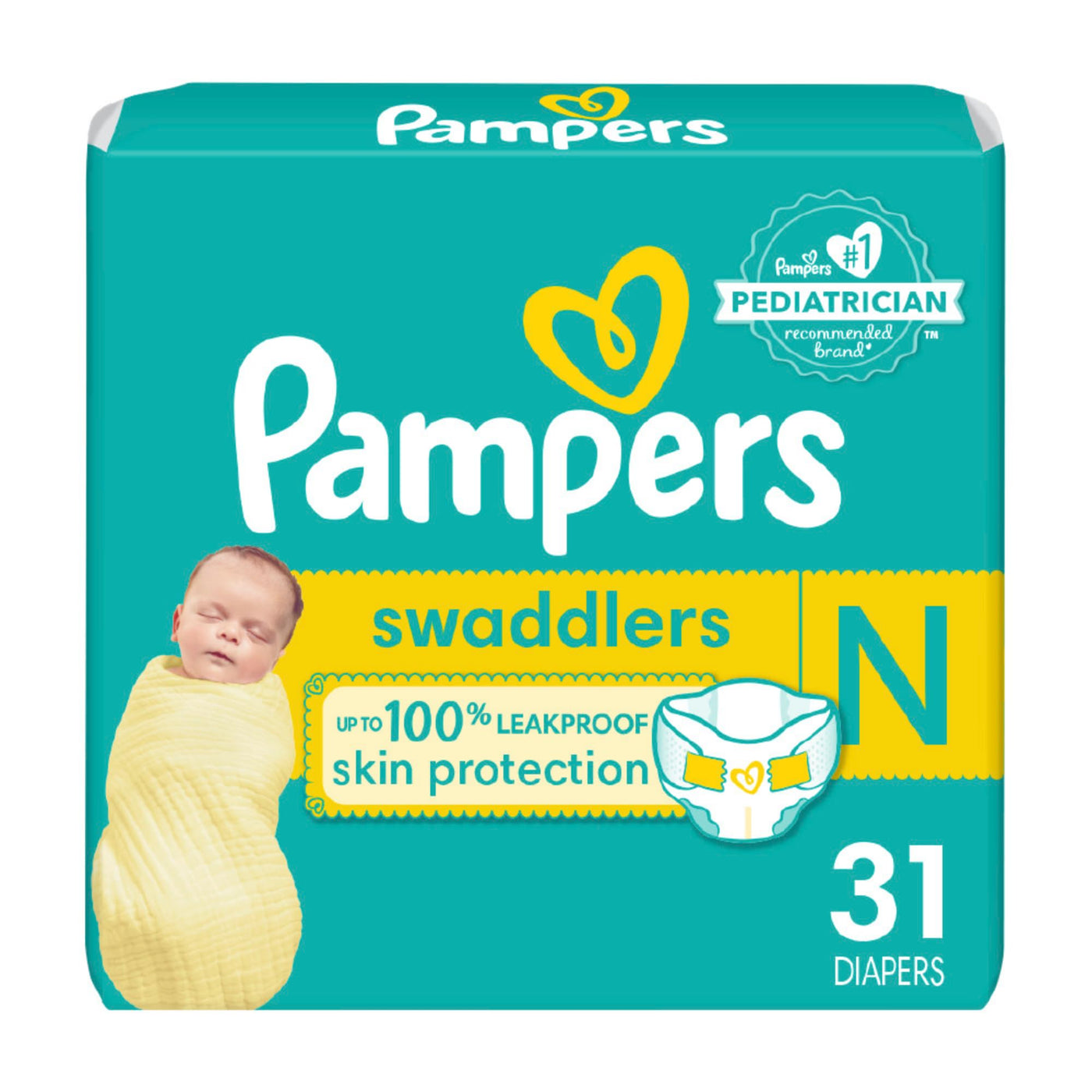 BAIBI WISE Pampers Baby Diapers - Swaddlers - To  Size-8 Multiple Count, Ultra Absorbent Disposable Infant Diaper