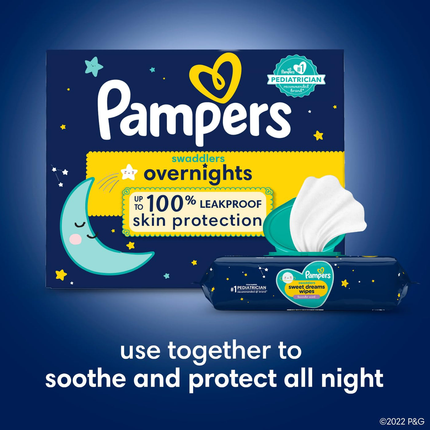 Baibi Wise Pampers Overnight Diapers - Swaddlers Overnights - Size 6, 72 Count, Disposable Baby Diaper, Night Time Leak and Skin Protection