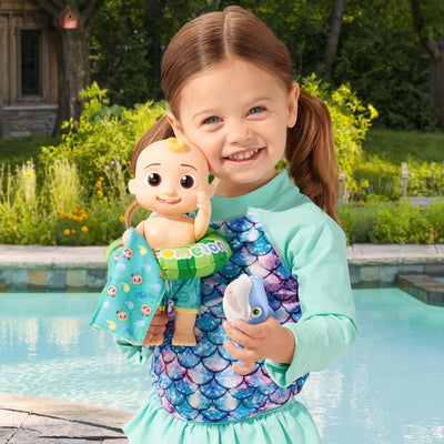 Baibi Wise by CoComelon - Splish Splash JJ Doll- with Shark Bath Squirter and Water3 Accessories Water Play - Toys for Kids and Preschoolers - Amazon Exclusive