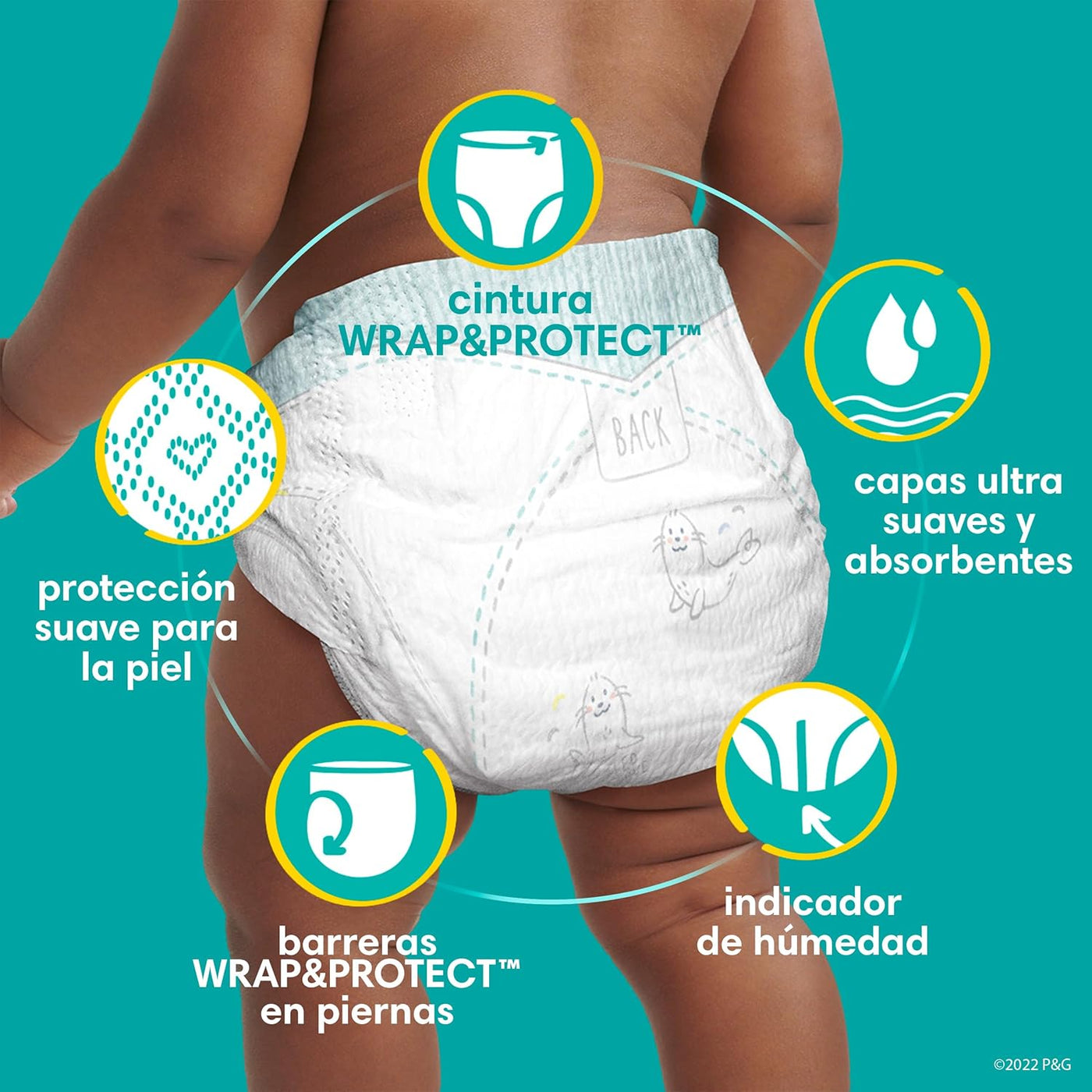 Baibi Wise Pampers Swaddlers Diapers - Size 2, 29 Count, Ultra Soft Disposable Baby Diapers (Pack of 2)