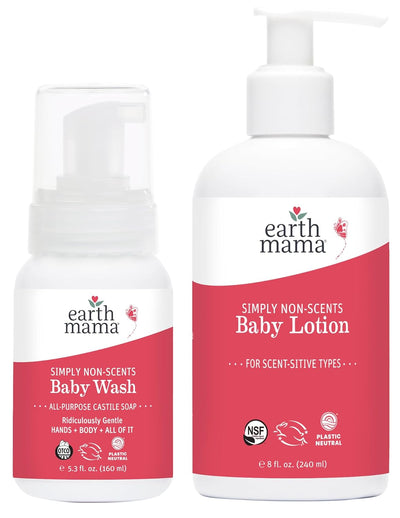 Front view Earth Mama skin care set